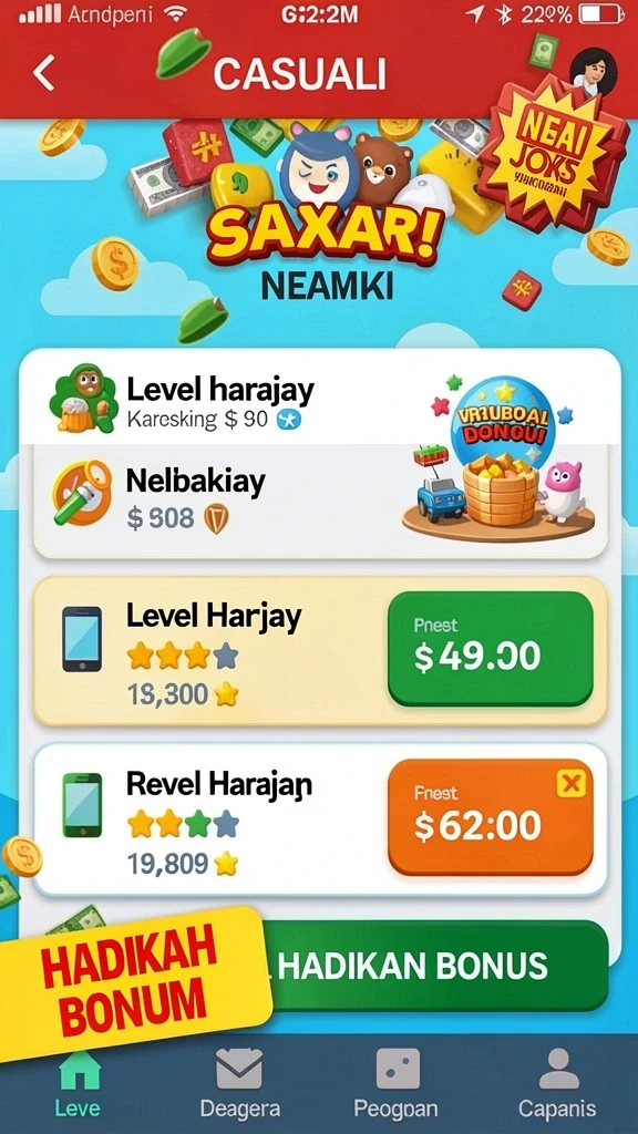 aa666 - Tampilan antarmuka pengguna yang sederhana dan intuitif.