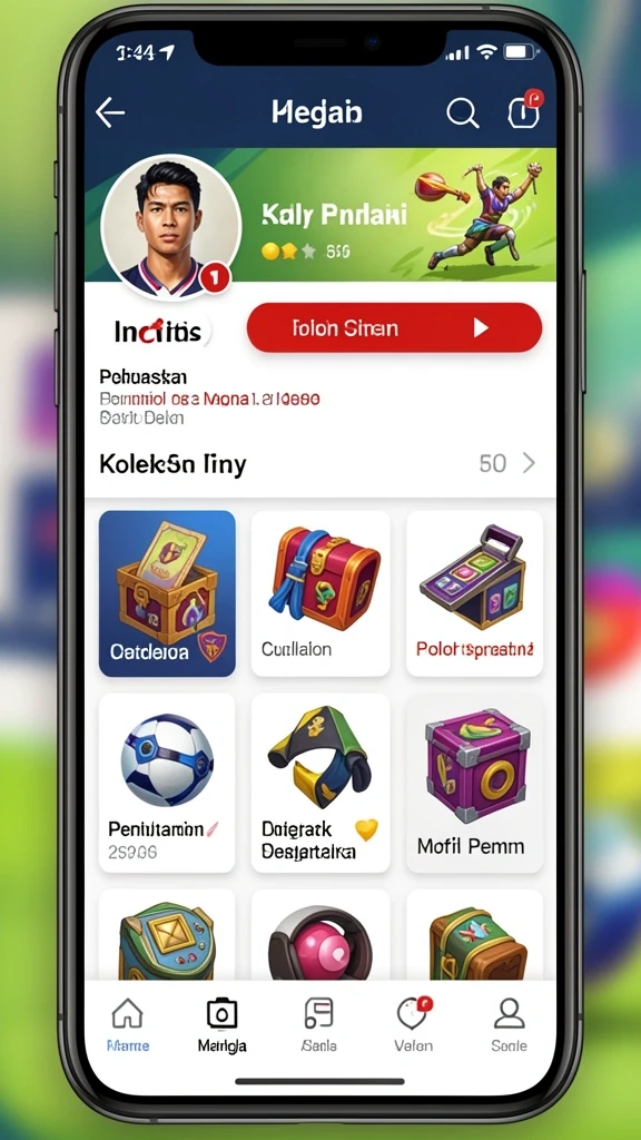 sunda777 - Tampilan dashboard aplikasi yang atraktif.